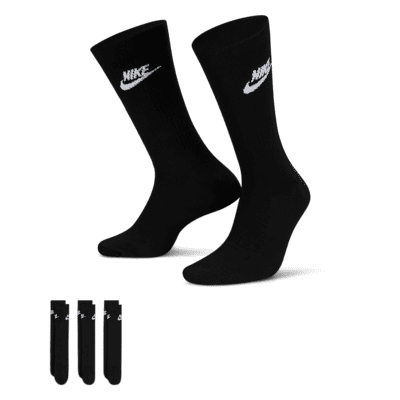 Medias NK pack de 3 negro DX5025 010