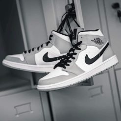 JD 1 Mid Negro Gris 554724 078