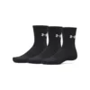 Medias UA Negro UA 3/4 Pack de 3